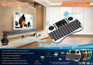 wirelesss keyboard with touchpad